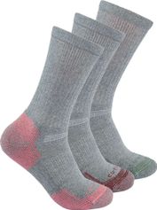Carhartt Midweight Cotton Blend Crew Sock 3 Pair Damen Trekking & Wandersocken