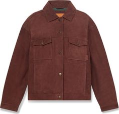 Timberland Womens Trucker Leather Jacket Damen Freizeitjacke