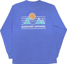 Bleubird Ocean Horizon Long Sleeve Tee Unisex Longsleeve für Freizeit und Outdooraktivitäten