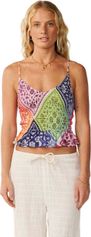 RipCurl Bossa Nova Shirred Cami Damenhemd für Outdoor Aktivitäten