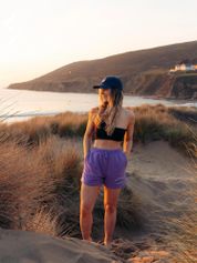 Bleubird Violet Horizon Womens Shorts Outdoor Shorts für Damen