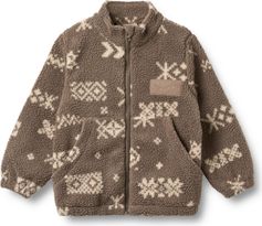 Wheat Fleece Jacket Helge Kinder Midlayer für Outdoor Aktivitäten