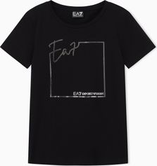 EA7 Train Logo Series W Tee SS Box Crossover - Train Logo Series W Tee SS Box Crossover Damen T-Shirt für sämtliche Outdoor Aktivitäten