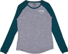 Mons Royale Womens Icon Merino Raglan Long Sleeve Damen Longsleeve für Freizeit und Outdooraktivitäten