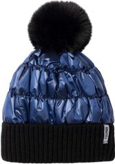 Colmar Waterproof Woven Hat With Knit Brim AND Detouchable Syntetic Fur Ponpon