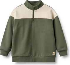 Wheat Half Zip Sweatshirt Long Sleeve Matteo