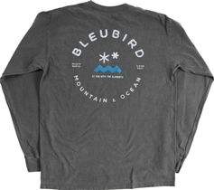 Bleubird Charcoal Long Sleeve Tee Unisex Longsleeve für Freizeit und Outdooraktivitäten