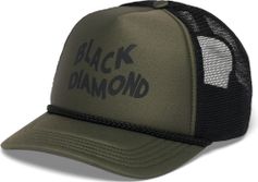 Black Diamond Flat Bill Trucker Hat