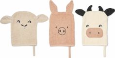 Liewood Sylvester Farmlife Washcloth 3-pack