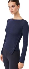 Mandala Side Button Longsleeve Damen Langarm Laufshirt