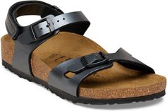 Birkenstock Rio AS Kids Birko-flor Metallic Black Mädchen Sandalen