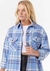 RipCurl Oceanic Long Sleeve Flannel Shirt Damenhemd für Outdoor Aktivitäten