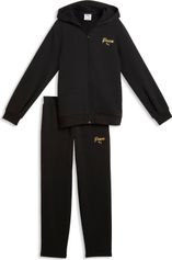 Puma Essentials Script Glitter Full-zip Sweat Suit FL G Mädchen Freizeitjacke