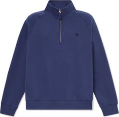 Timberland Mens Tree Embroidered Logo 1/4 Zip LB Sweatsh