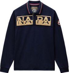 Napapijri Archive Jersey Long-sleeve Polo Shirt Herren Poloshirt