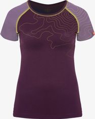 Ein schöner Fleck Erde Kurzarm-shirt Merino Innergebirg Flieder Dunkel