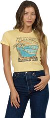 Salty Crew Keyhole Baby Tee Damen T-Shirt für sämtliche Outdoor Aktivitäten
