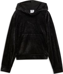 Puma Essentials Elevated Velour Relaxed Short Length Hoodie G