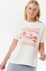 RipCurl Surf Supply Relaxed Tee Damen T-Shirt für sämtliche Outdoor Aktivitäten