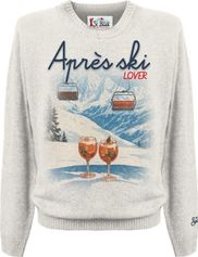 MC2 Saint Barth Heron Print Round-neck Sweater Print