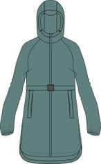 CMP Woman Coat Rain FIX Hood