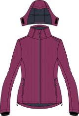 CMP Woman Jacket Zip Hood Damen Softshelljacke