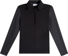 J.Lindeberg Kailey LS Hybrid Knit Polo