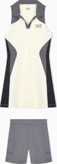 EA7 Tennis Pro Polo Piquet Dress