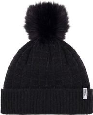 Colmar Beanie With Shiny Threads IN Tone, Detachable Synthetic Fur Pompon AND Polar Lining