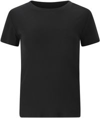 Athlecia Lenga W Rib Short Sleeve Tee Damen Laufshirt