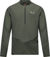 Salewa Pedroc Dry'ton Wind Half Zip Tee M Unisex Langarm Laufshirt