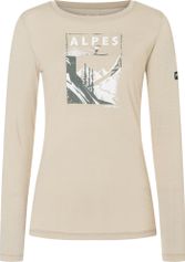 Super.Natural W Alpes LS Damen Midlayer für Freeski oder Skitouren