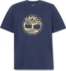 Timberland Mens Tree Logo Lake House Graphic Tee Herren T-Shirt für sämtliche Outdoor Aktivitäten