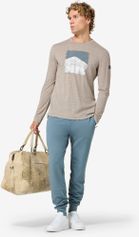 Super.Natural M Lithography Mountain LS Herren Longsleeve für Freizeit und Outdooraktivitäten