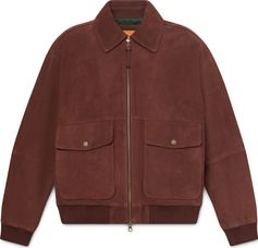 Timberland Mens Leather Bomber Herren Freizeitjacke
