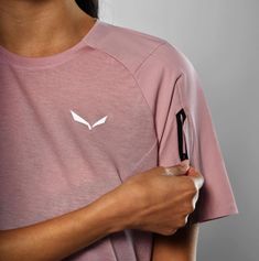 Salewa Puez AM Hybrid T-shirt W Damen T-Shirt für sämtliche Outdoor Aktivitäten