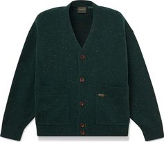 Timberland Mens Wool Blend Speckle Yarn Cardigan