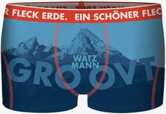 Ein schöner Fleck Erde Boxershorts DER Watzmann Groovt Himmelblau