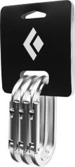 Black Diamond Oval Keylock Carabiner 3-PACK
