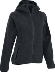 MAUL Sport Wildroserl - Fleecejacke mit Kapuze Damen Midlayer für Outdoor Aktivitäten