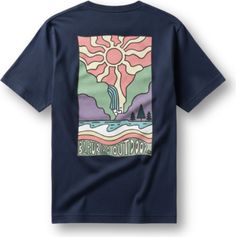 Bleubird Canyon Tee - Navy Unisex T-Shirt für sämtliche Outdoor Aktivitäten