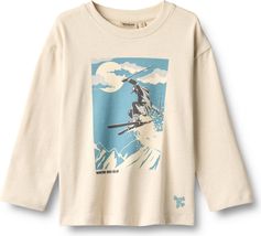 Wheat T-shirt Long Sleeve Dixie Print Jungen Longsleeve für Freizeit und Outdooraktivitäten