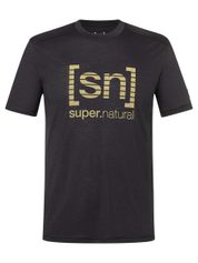 Super.Natural M Grid Logo Tee Herren T-Shirt für sämtliche Outdoor Aktivitäten