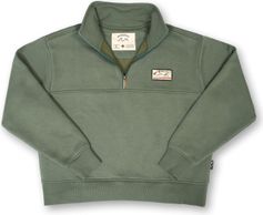 Bleubird Womens Bracken Quarter Zip - Moss