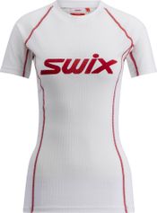 Swix Racex Classic Short Sleeve W, Bright White/ Red, L Unisex Langlaufunterwäsche