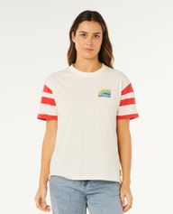 RipCurl Surf Side Heritage Tee Damen T-Shirt für sämtliche Outdoor Aktivitäten