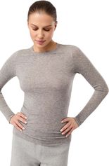 Mandala Crew Neck Wool Mix Damen Langarm Laufshirt