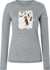 Super.Natural W Dachshund Party LS Damen Midlayer für Freeski oder Skitouren