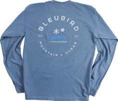 Bleubird Sky Long Sleeve Tee Unisex Longsleeve für Freizeit und Outdooraktivitäten