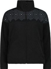 CMP Woman Wool Wool Fleece Fleece Jacket Damen Midlayer für Outdoor Aktivitäten